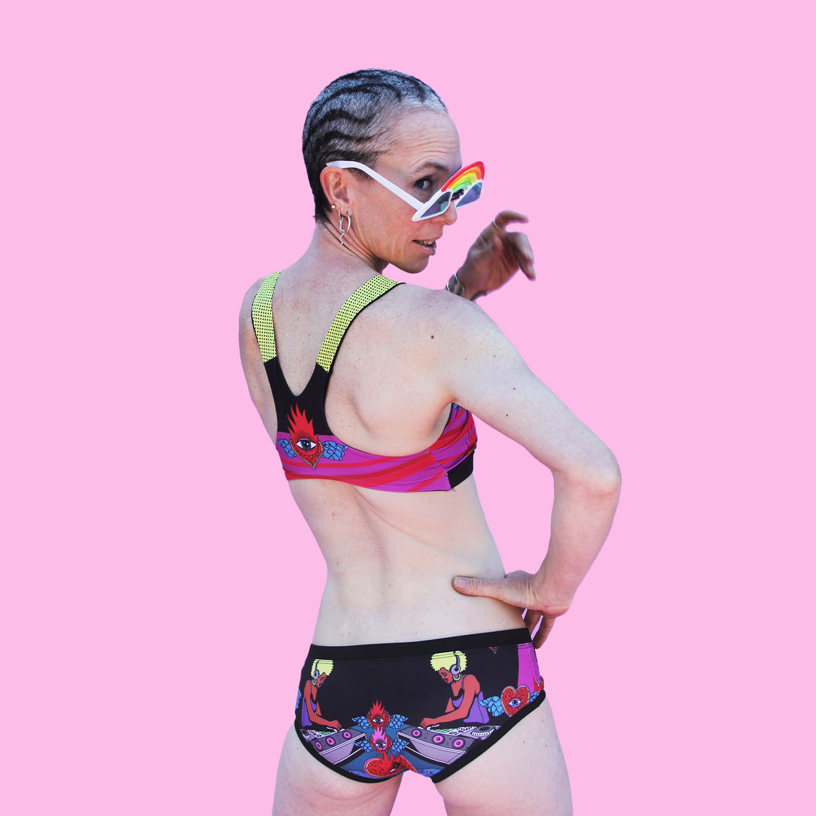 POLYAMORY DJ SWIMSUIT